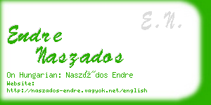 endre naszados business card